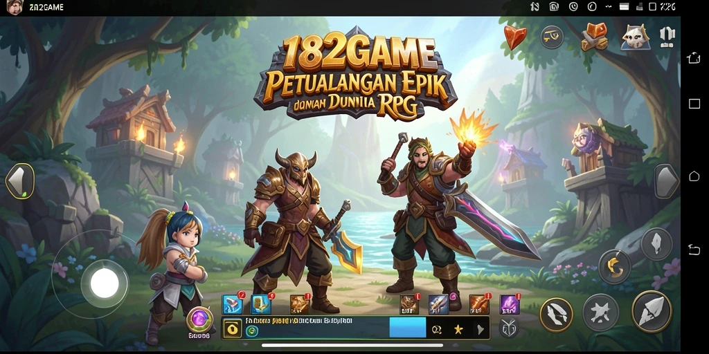 Tampilan gameplay 182GAME yang memukau dalam petualangan RPG.
