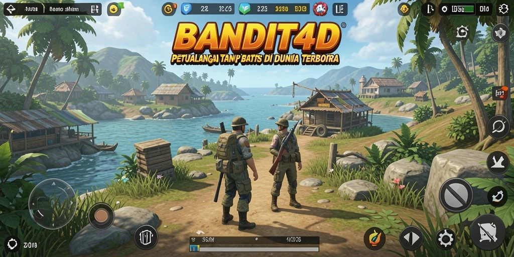 Tampilan gameplay <strong>BANDIT4D</strong> yang dinamis dan penuh petualangan.
