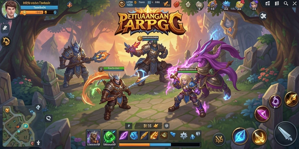 Tampilan gameplay HR89 yang menarik dalam dunia ARPG.
