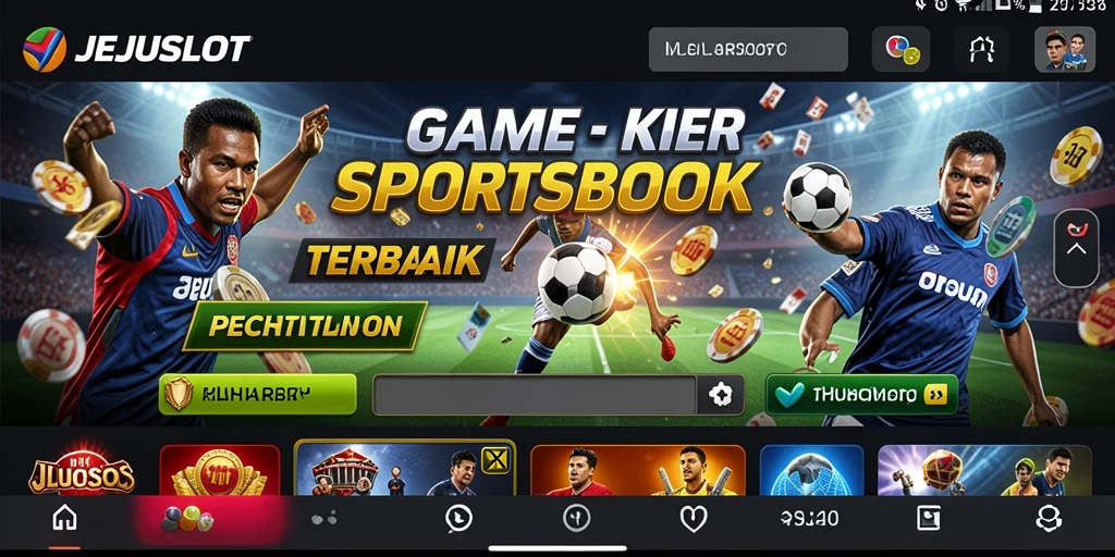 Tampilan gameplay Sportsbook yang seru dan menegangkan di JEJUSLOT.