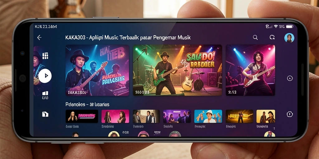 Tampilan utama gameplay KAKA303 dengan berbagai pilihan lagu dan fitur interaktif.